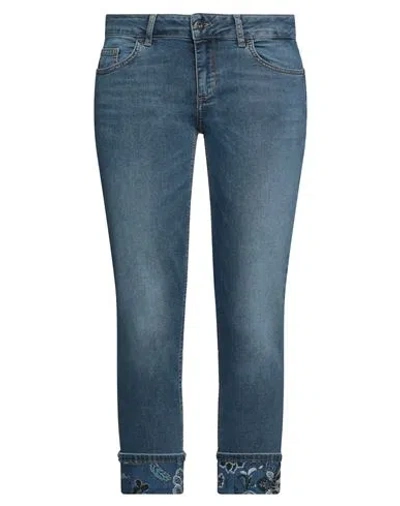 Liu •jo Woman Jeans Blue Size 26w-28l Cotton, Elastane