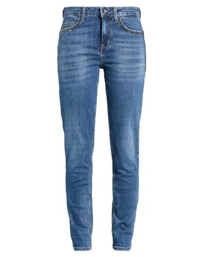 Liu •jo Woman Jeans Blue Size 26w-30l Cotton, Elastane