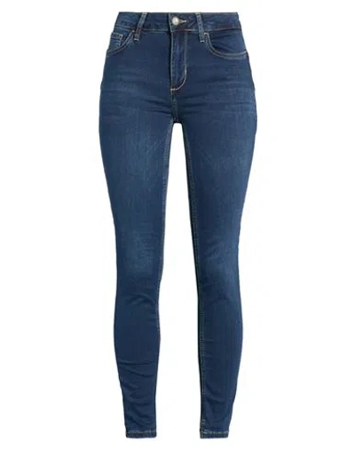 Liu •jo Woman Jeans Blue Size 26w-30l Cotton, Modal, Polyester, Elastane