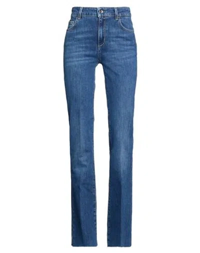 Liu •jo Woman Jeans Blue Size 26w-34l Cotton, Elastomultiester, Lyocell