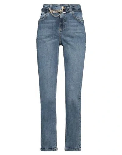 Liu •jo Woman Jeans Blue Size 27 Cotton, Elastane
