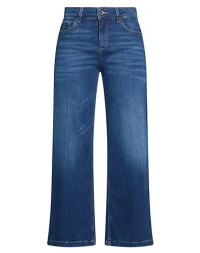 Liu •jo Woman Jeans Blue Size 27 Cotton, Elastane