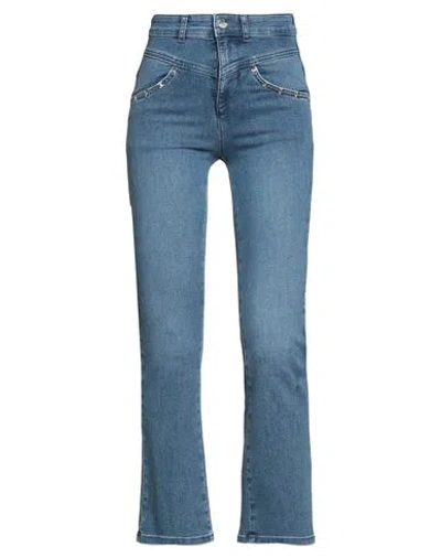 Liu •jo Woman Jeans Blue Size 27 Cotton, Polyester, Elastane