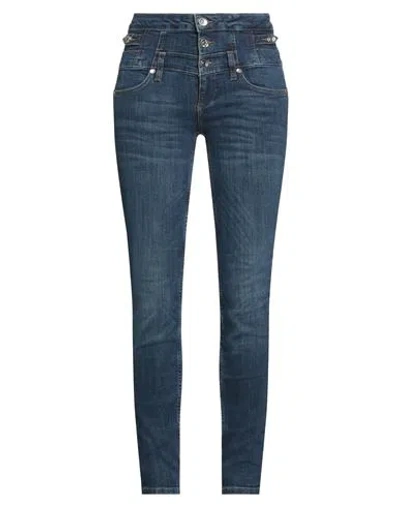 Liu •jo Woman Jeans Blue Size 27w-30l Cotton, Elastane