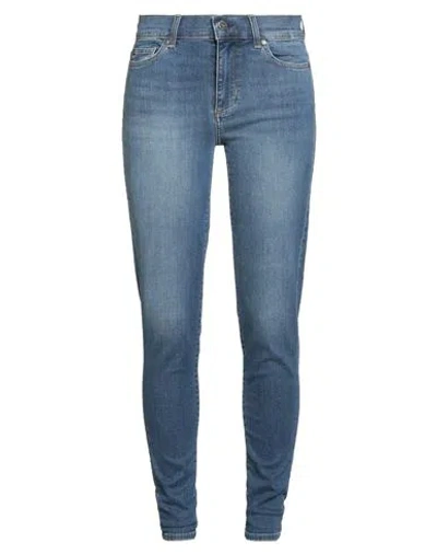 Liu •jo Woman Jeans Blue Size 27w-30l Cotton, Elastomultiester, Elastane