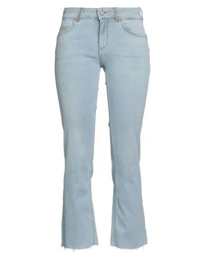 Liu •jo Woman Jeans Blue Size 28 Cotton, Elastane