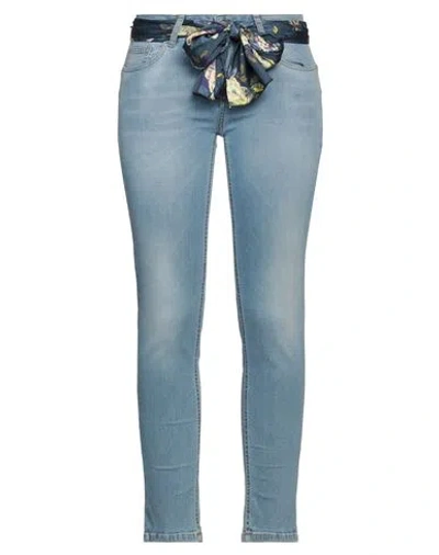 Liu •jo Woman Jeans Blue Size 28 Cotton, Elastane
