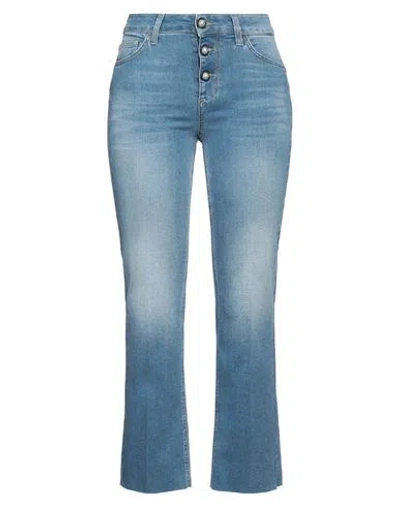 Liu •jo Woman Jeans Blue Size 28 Cotton, Elastomultiester, Elastane