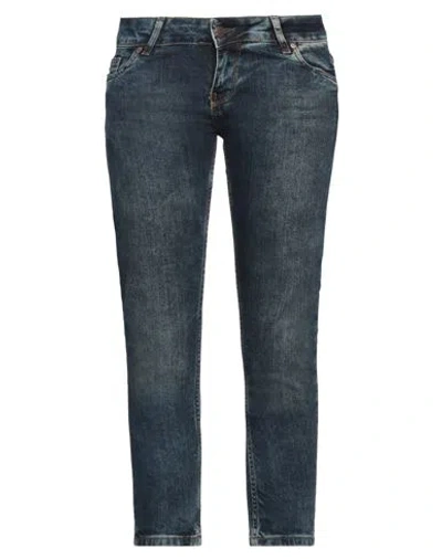 Liu •jo Woman Jeans Blue Size 28 Cotton, Lycra