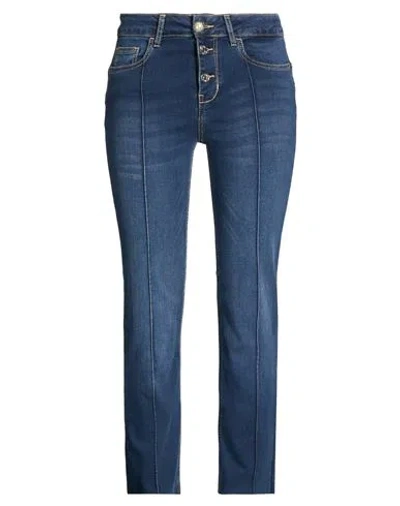 Liu •jo Woman Jeans Blue Size 28 Cotton, Modal, Polyester, Elastane