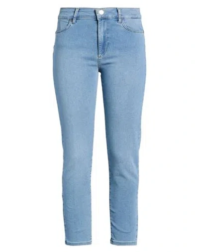 Liu •jo Woman Jeans Blue Size 28 Cotton, Polyester, Elastane