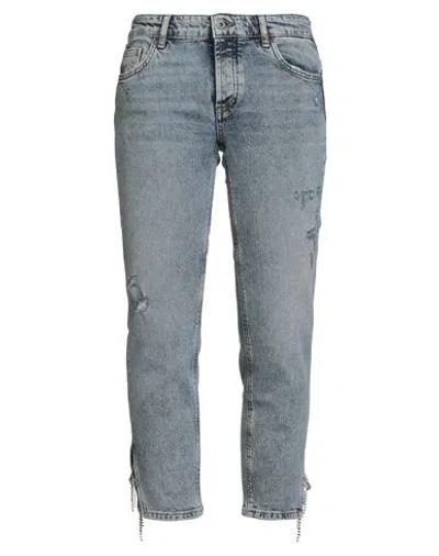 Liu •jo Woman Jeans Blue Size 28 Organic Cotton, Elastane