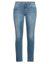 Liu •jo Woman Jeans Blue Size 28w-28l Cotton, Elastane In Blue