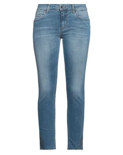 Liu •jo Woman Jeans Blue Size 28w-28l Cotton, Elastane