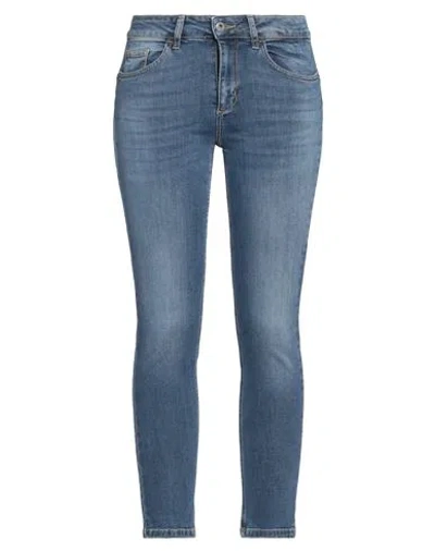 Liu •jo Woman Jeans Blue Size 24w-28l Cotton, Elastane