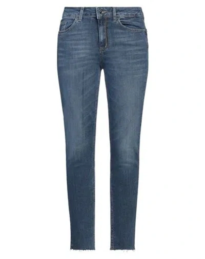 Liu •jo Woman Jeans Blue Size 29w-28l Cotton, Elastane