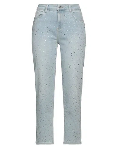 Liu •jo Woman Jeans Blue Size 28w-28l Cotton, Polyester, Elastane