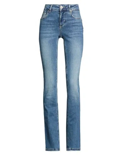 Liu •jo Woman Jeans Blue Size 28w-34l Cotton, Elastane