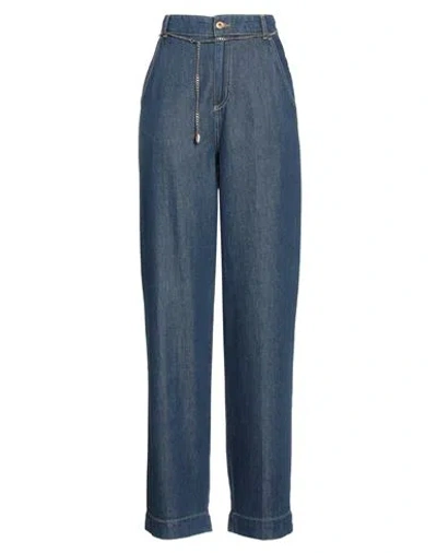 Liu •jo Woman Jeans Blue Size 29 Cotton, Lyocell