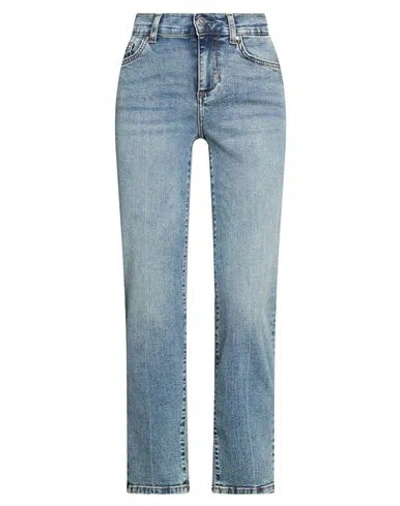 Liu •jo Woman Jeans Blue Size 29w-28l Cotton, Elastomultiester, Elastane