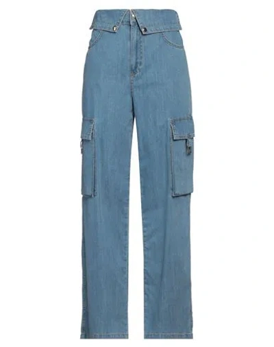 Liu •jo Woman Jeans Blue Size 30 Cotton