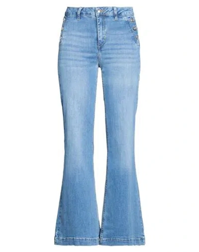 Liu •jo Woman Jeans Blue Size 30 Cotton, Elastane