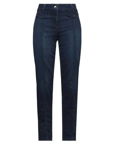 Liu •jo Woman Jeans Blue Size 30 Cotton, Polyester, Elastane