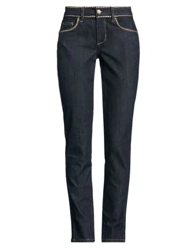 Liu •jo Woman Jeans Blue Size 30 Cotton, Polyester, Elastane In Black