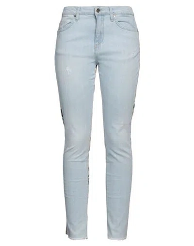 Liu •jo Woman Jeans Blue Size 30w-30l Cotton, Elastane