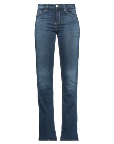 Liu •jo Woman Jeans Blue Size 31w-36l Cotton, Elastane