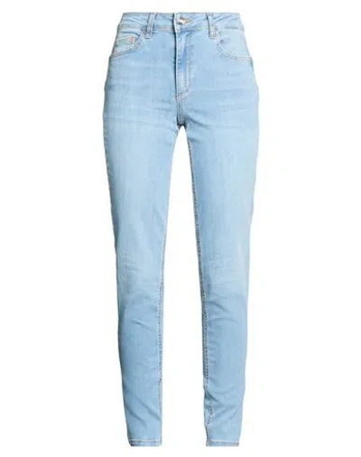 Liu •jo Woman Jeans Blue Size 30w-30l Cotton, Elastane