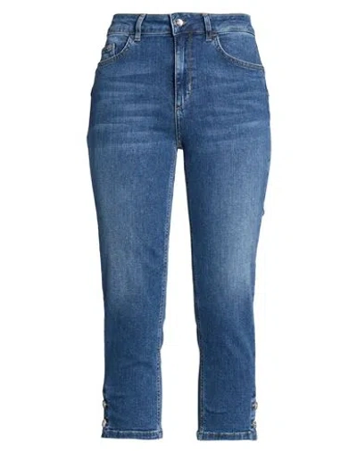 Liu •jo Woman Jeans Blue Size 31 Cotton, Elastane