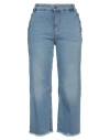 Liu •jo Woman Jeans Blue Size 31 Cotton, Elastane In Blue