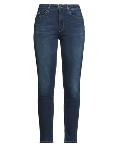 Liu •jo Woman Jeans Blue Size 31w-30l Cotton, Elastane
