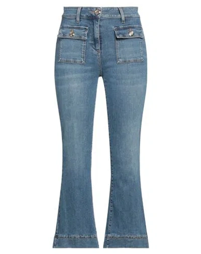 Liu •jo Woman Jeans Blue Size 32 Cotton, Elastane