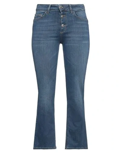 Liu •jo Woman Jeans Blue Size 32 Cotton, Elastane