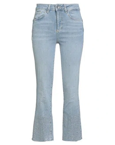Liu •jo Woman Jeans Blue Size 32 Cotton, Elastane