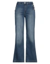 Liu •jo Woman Jeans Blue Size 31 Cotton, Elastane In Blue