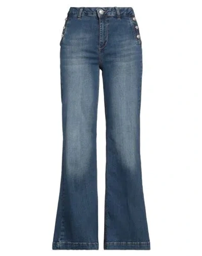 Liu •jo Woman Jeans Blue Size 31 Cotton, Elastane