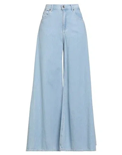 Liu •jo Woman Jeans Blue Size 32 Cotton, Lyocell