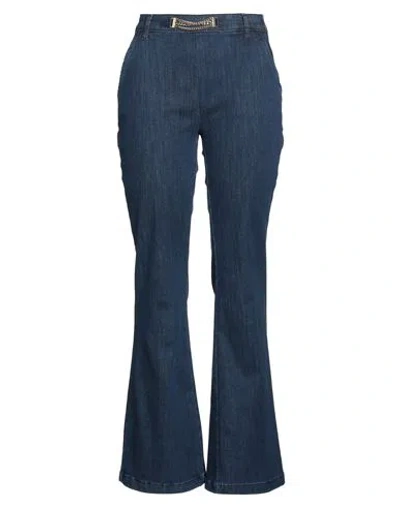Liu •jo Woman Jeans Blue Size 32 Cotton, Polyester, Elastane