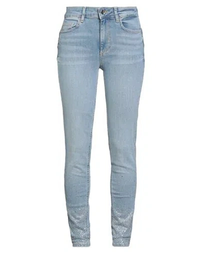 Liu •jo Woman Jeans Blue Size 32w-30l Cotton, Elastane