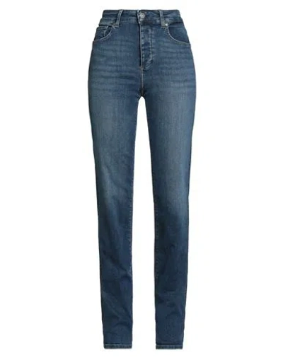 Liu •jo Woman Jeans Blue Size 32w-34l Cotton, Elastomultiester, Elastane