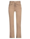 Liu •jo Woman Jeans Camel Size 27 Cotton, Polyester, Elastane In Beige