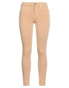 Liu •jo Woman Jeans Camel Size 27w-30l Cotton, Lyocell, Polyester, Elastane In Neutral