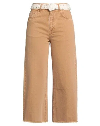 Liu •jo Woman Jeans Camel Size 31 Cotton In Neutral