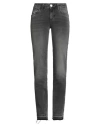 Liu •jo Woman Jeans Charcoal Size 30 Cotton, Elastane In Black