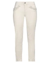 Liu •jo Woman Jeans Cream Size 27w-28l Cotton, Elastane In White