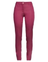 Liu •jo Woman Jeans Plum Size S Cotton, Polyester, Elastane In Purple