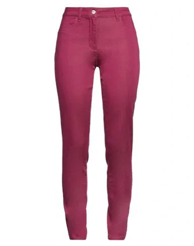 Liu •jo Woman Jeans Plum Size S Cotton, Polyester, Elastane In Purple